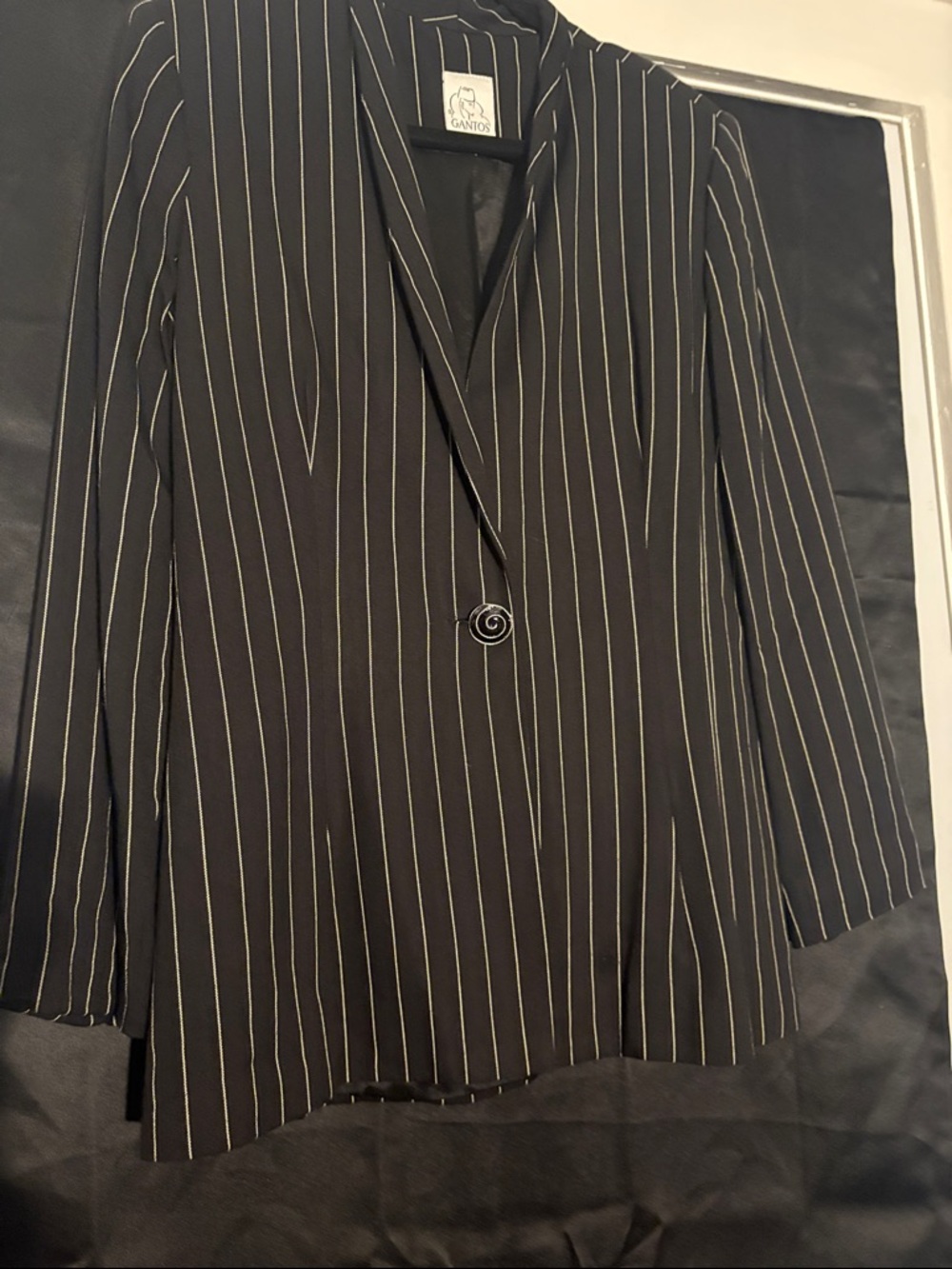 Vintage Gantos Black Pinstripe Blazer